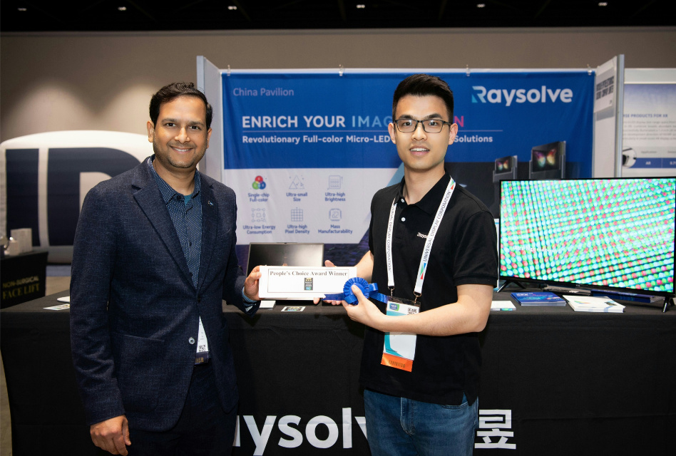 Raysolve Won the People’s Choice Award at SID Display Week 2024